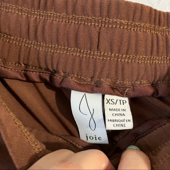 Joie High Waist Drawstring Pants Brown XS - Picture 8 of 11